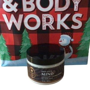 Open Your Mind Aromatherapy Lavender + Sandal Wood Body Scrub Bath & Body Works
